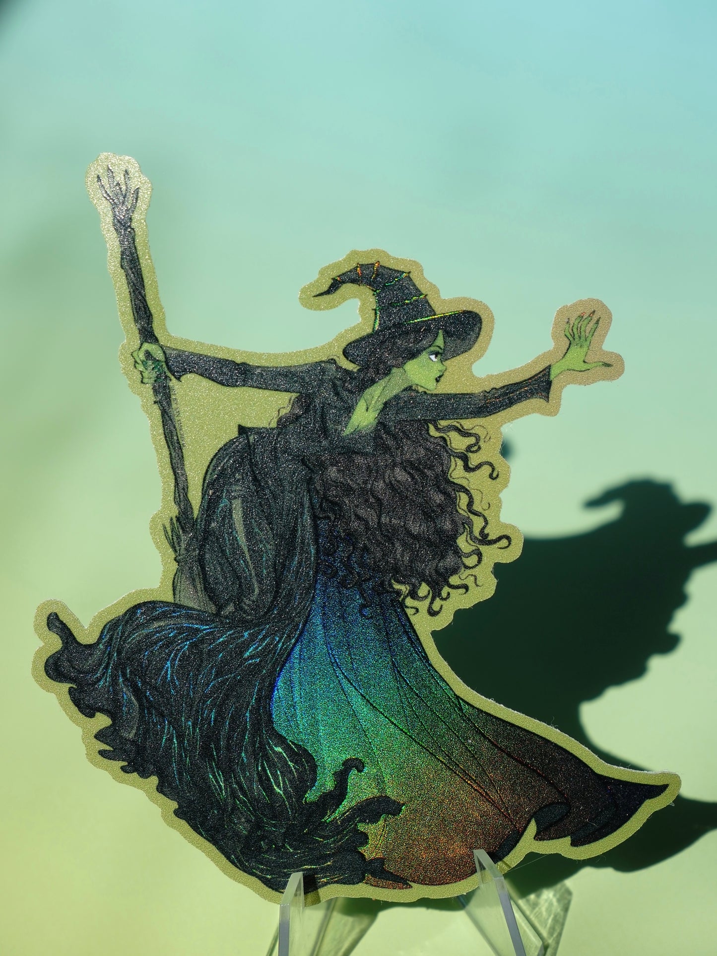Wicked 2 Elphaba holographic sticker