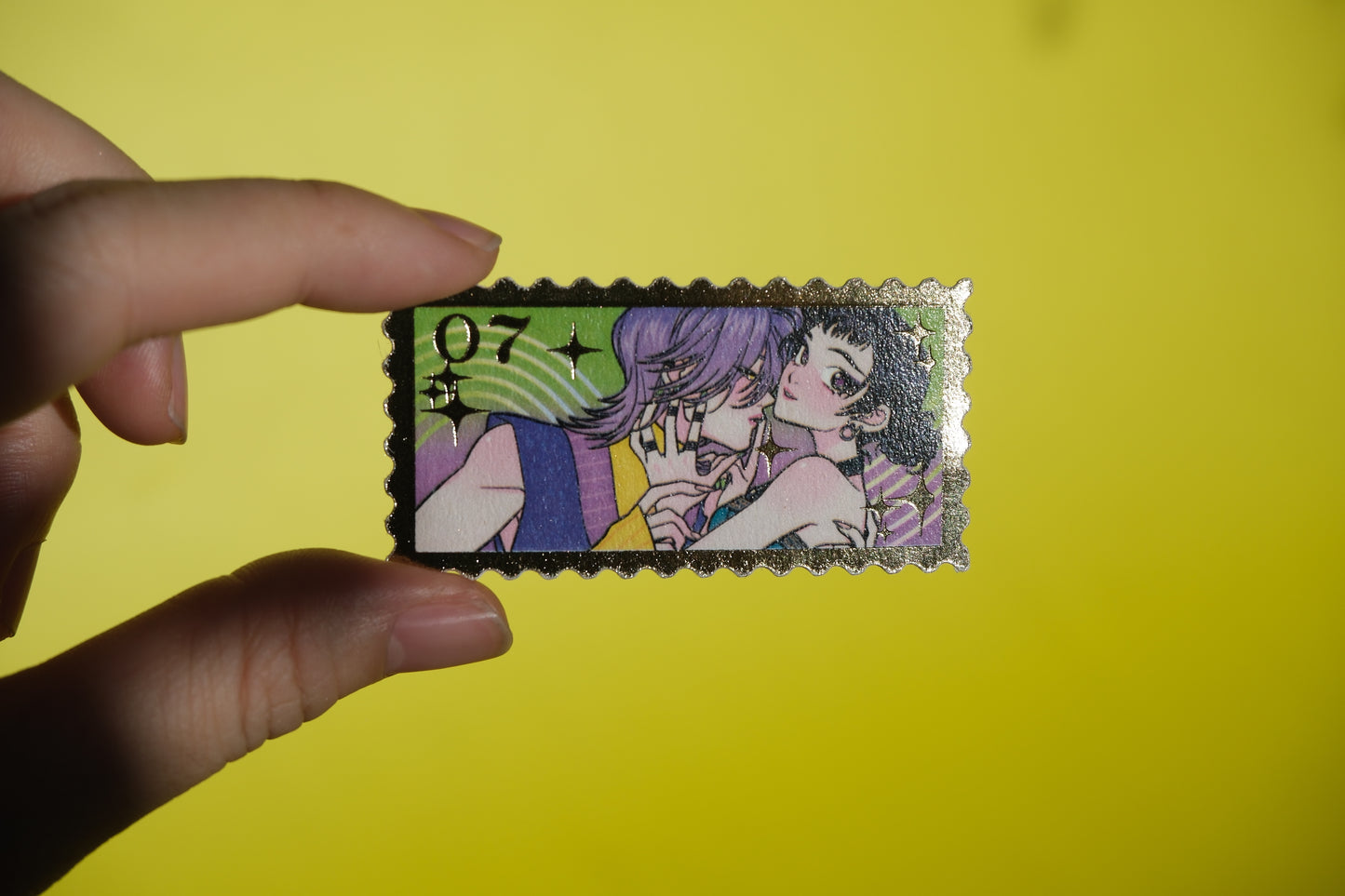 Zoey & Mystery 07 foiled stamp sticker