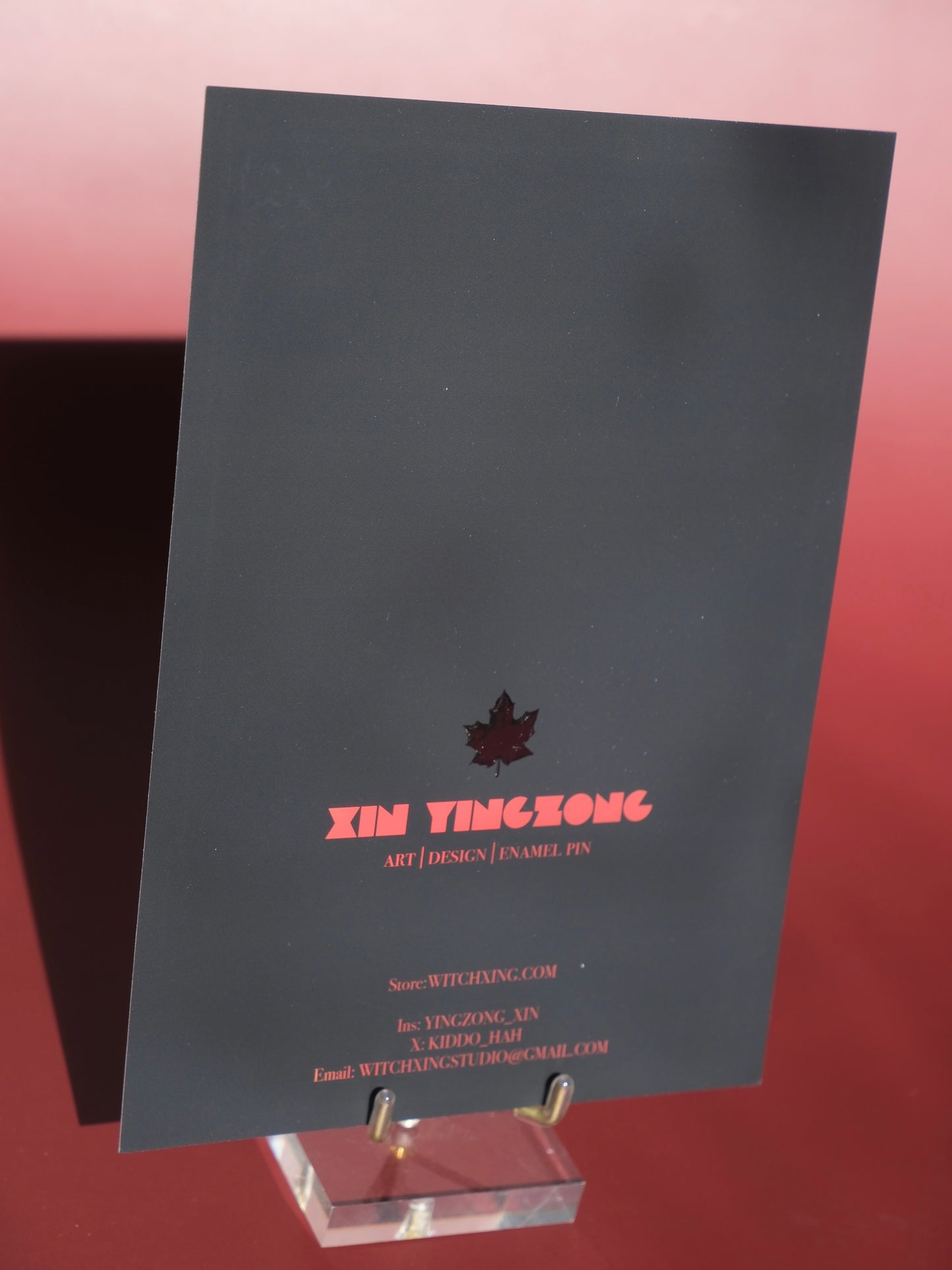 Frankenstein foiled post card