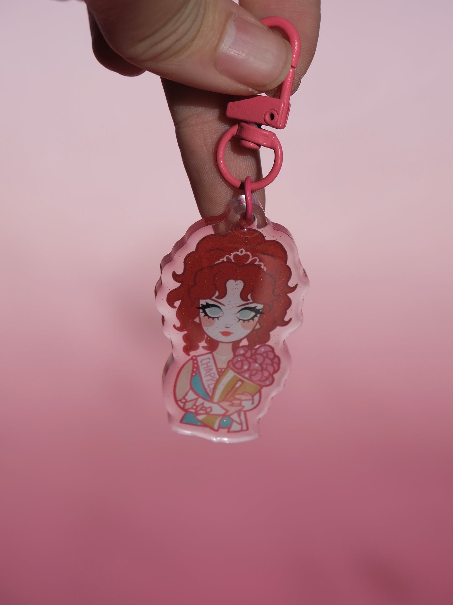 Chappell Roan Midwest Princess acrylic key charm