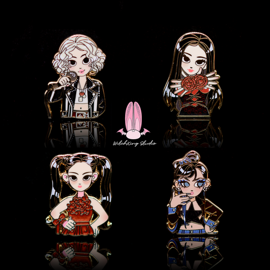 *SHOP DROP* Pop Singer Series "Black Pink" enamel pin