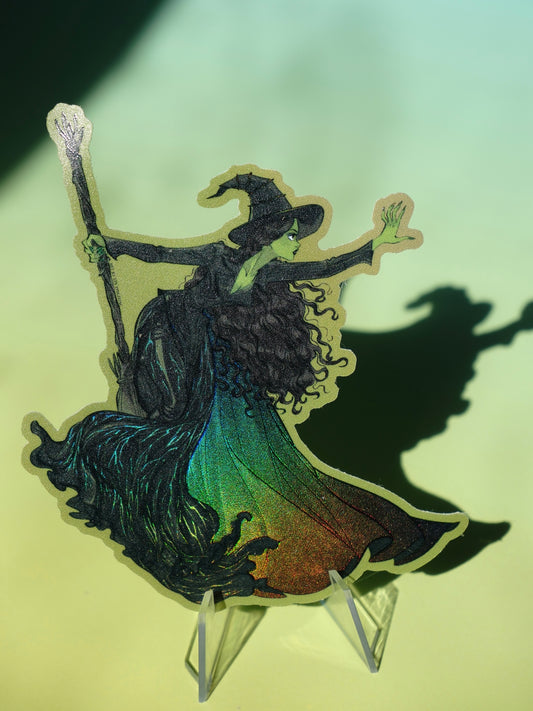 Wicked 2 Elphaba holographic sticker