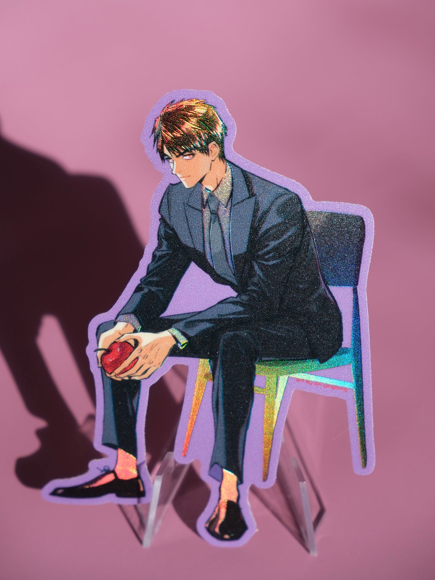 LADS holographic sticker: Black Tie Caleb