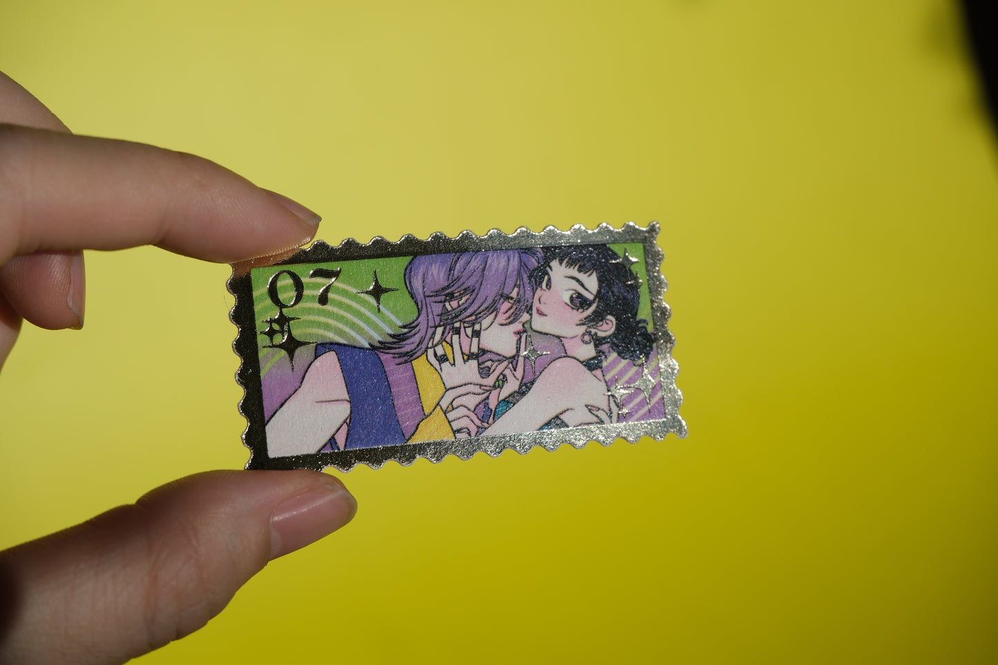 Zoey & Mystery 07 foiled stamp sticker