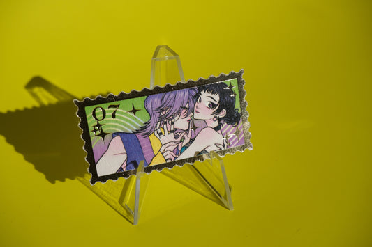 Zoey & Mystery 07 foiled stamp sticker