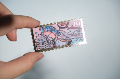 Frieren & Himmel 10 foiled stamp sticker