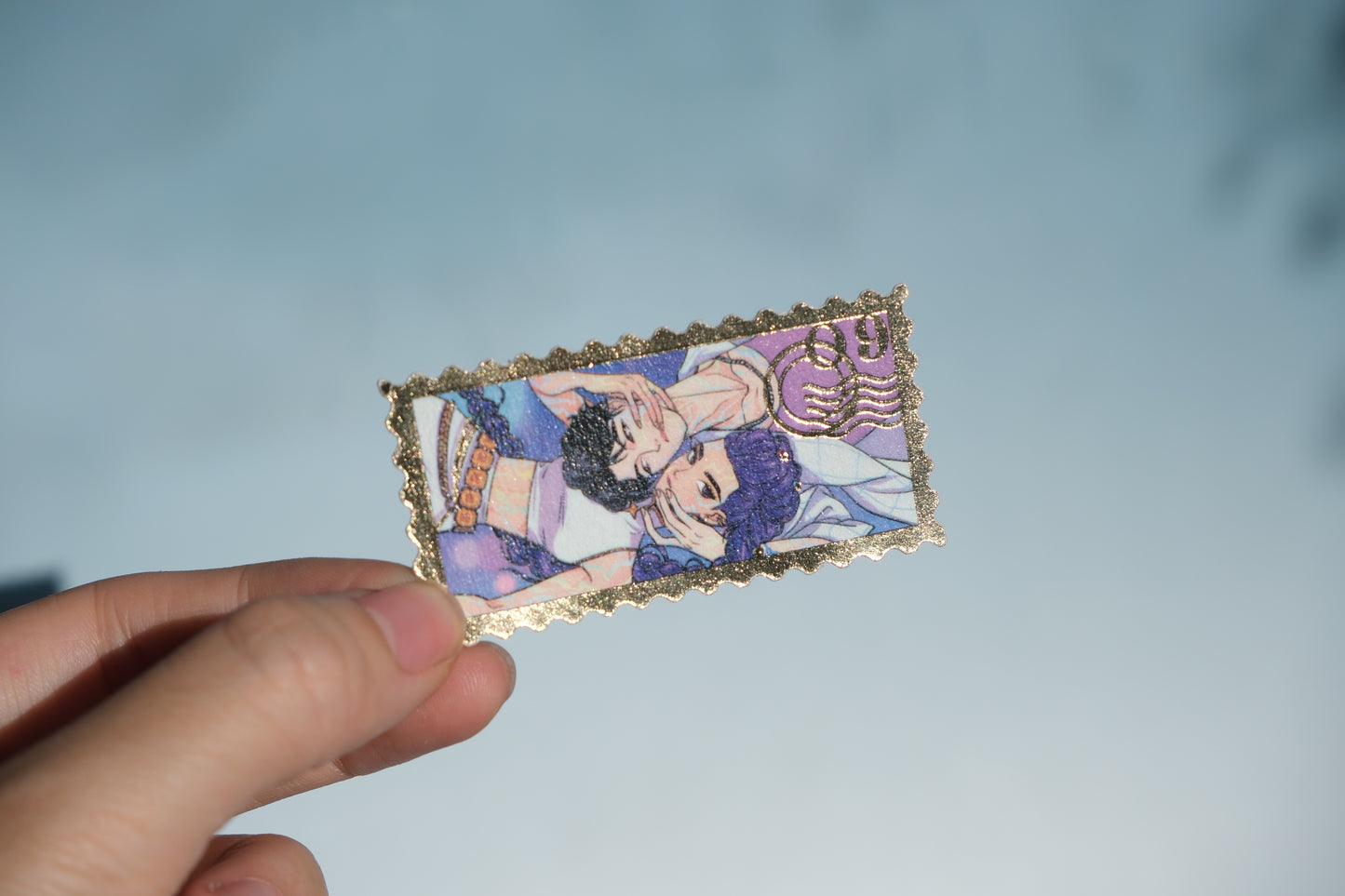Remi & Jinu 09 foiled stamp sticker
