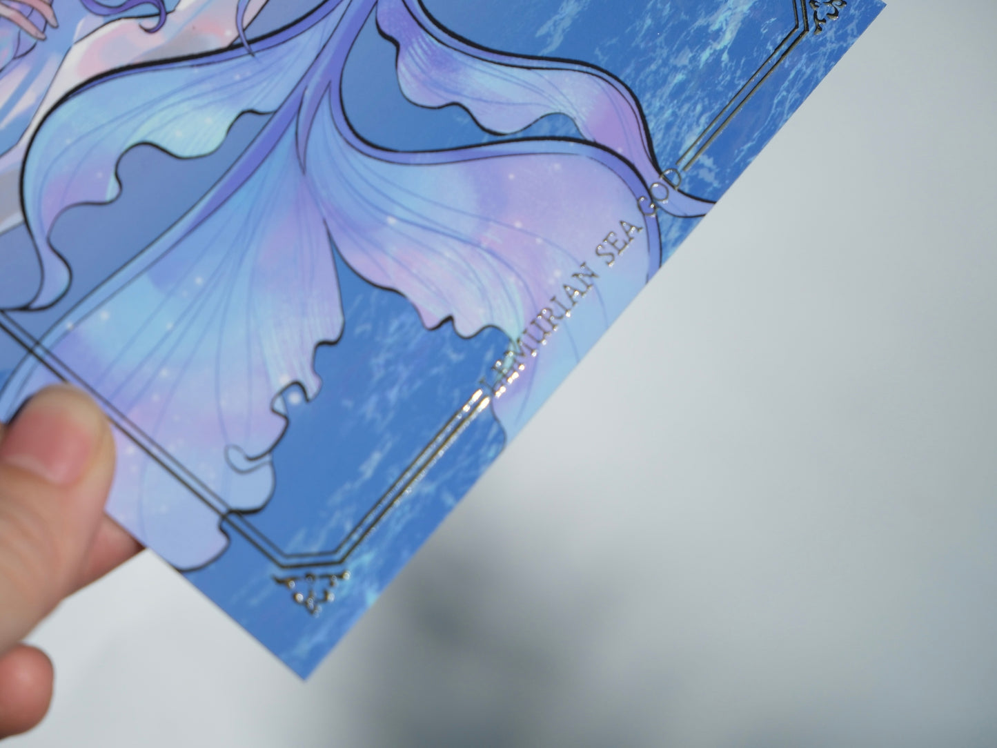 LADS Sea God Rafeyel foiled post card