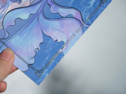 LADS Sea God Rafeyel foiled post card