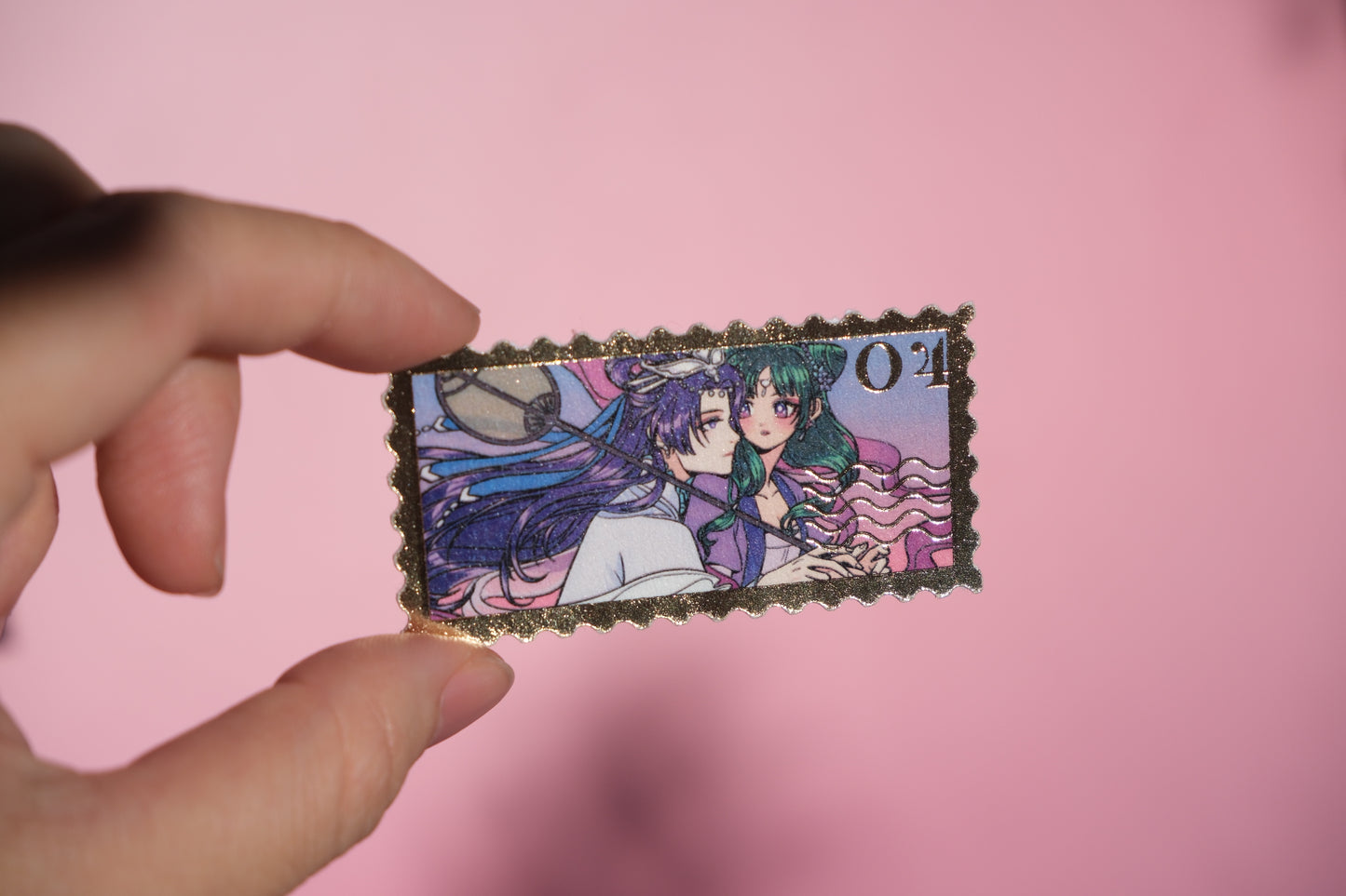 Maomao & Jinshi 04 foiled stamp sticker