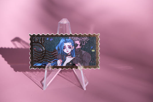 Jinx & Ekko 06 foiled stamp sticker