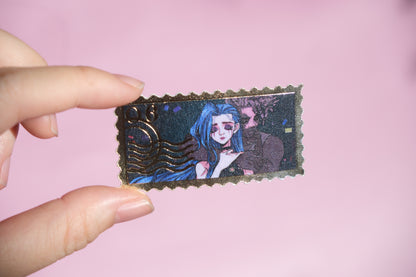 Jinx & Ekko 06 foiled stamp sticker