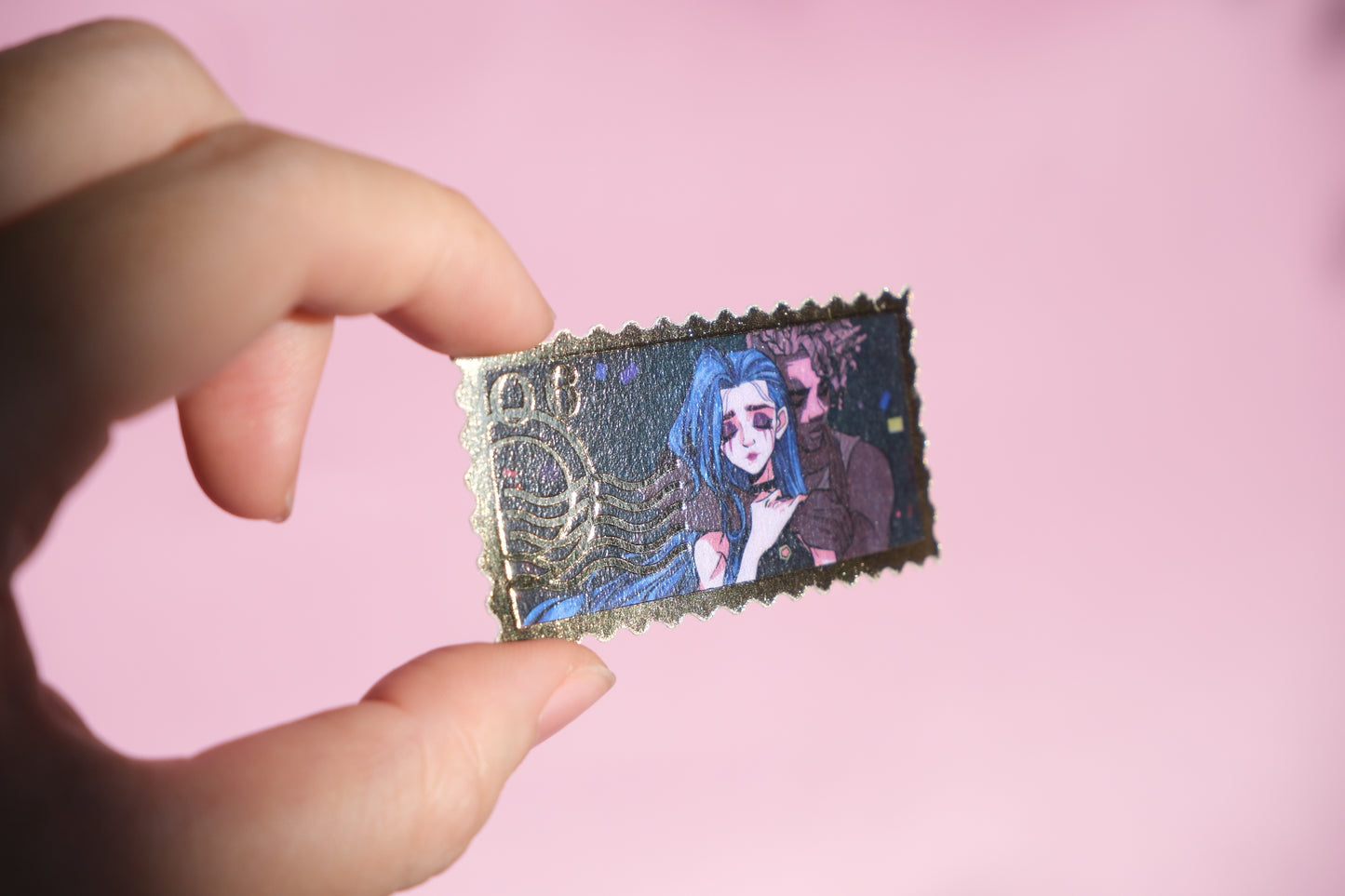 Jinx & Ekko 06 foiled stamp sticker