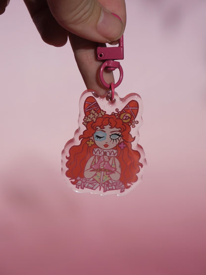 Chappell Roan Dolls Kill acrylic key charm