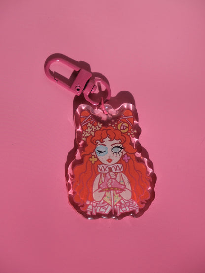 Chappell Roan Dolls Kill acrylic key charm