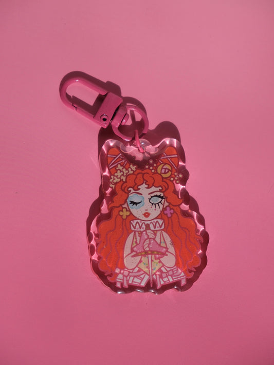 Chappell Roan Dolls Kill acrylic key charm