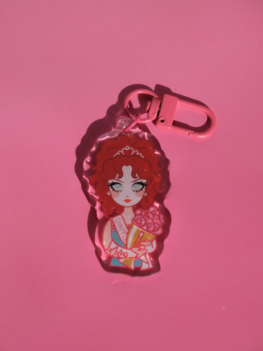 Chappell Roan Midwest Princess acrylic key charm