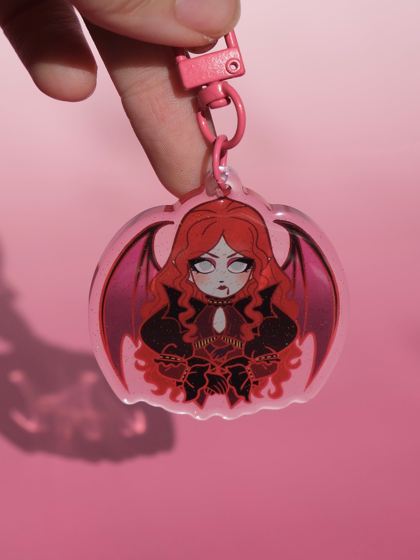 Chappell Roan Vampire acrylic key charm