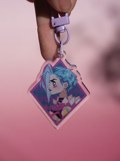 Arcane Final Jinx acrylic key charm