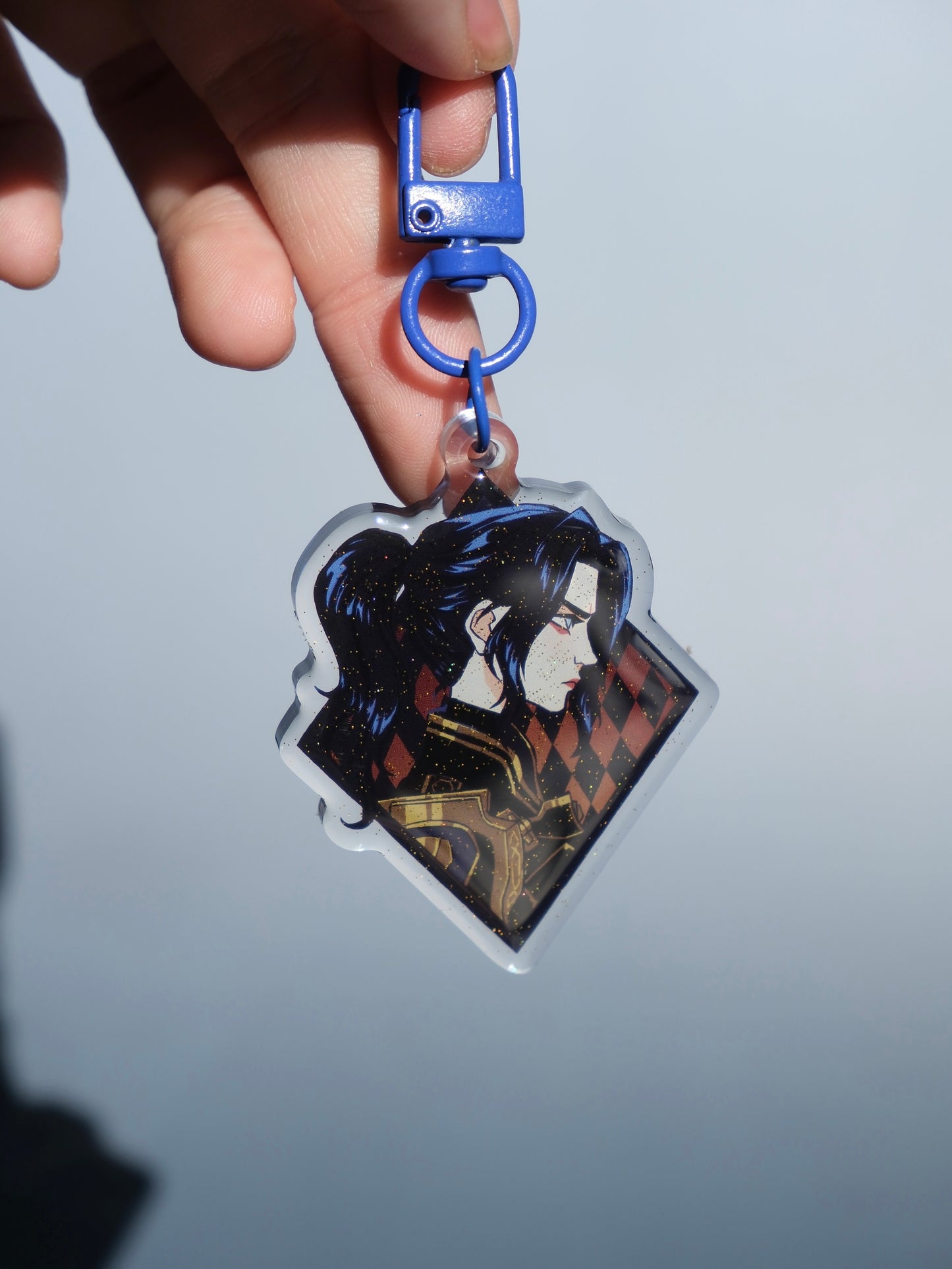 Arcane Ponytail Caitlyn acrylic key charm