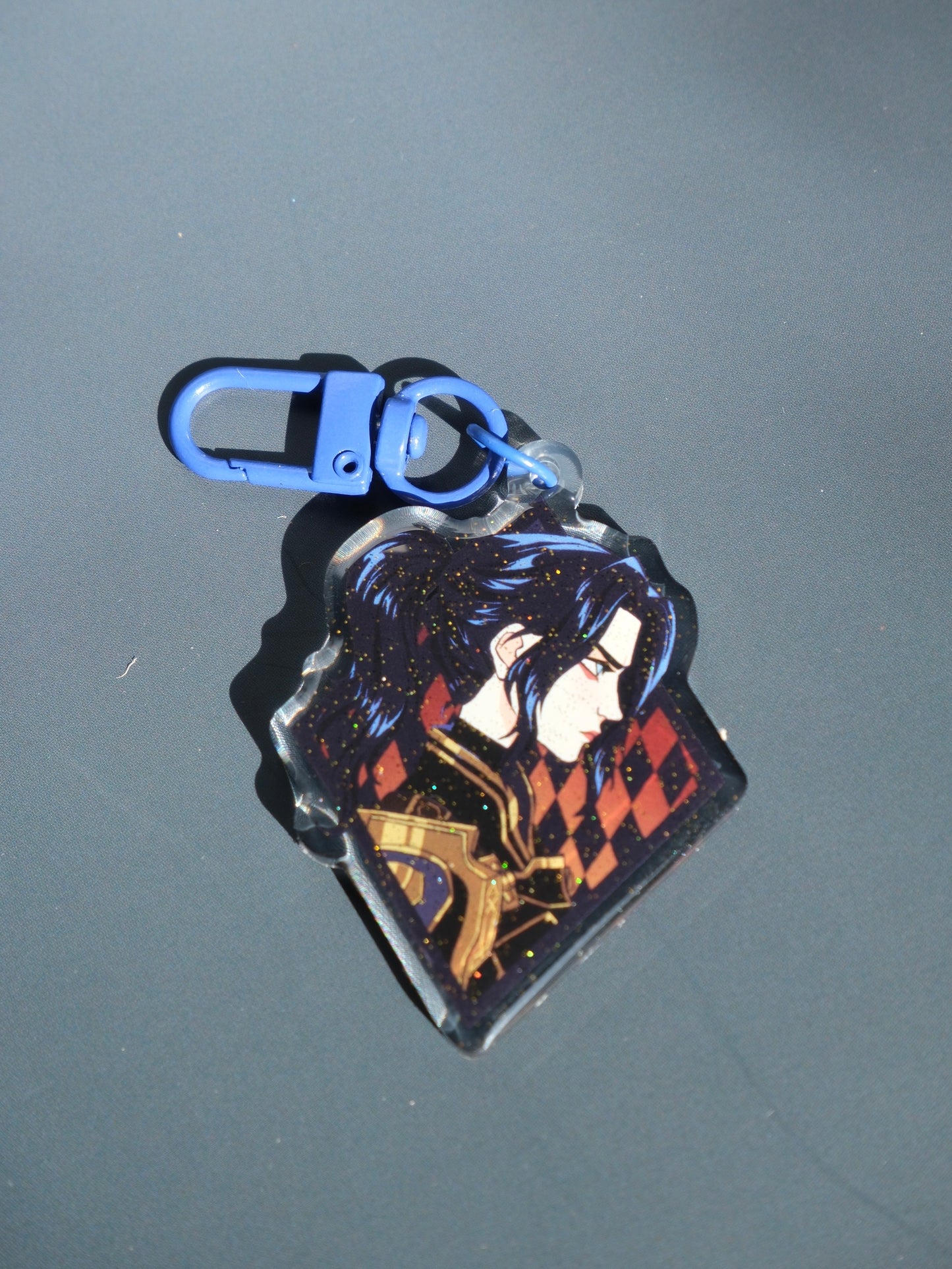 Arcane Ponytail Caitlyn acrylic key charm