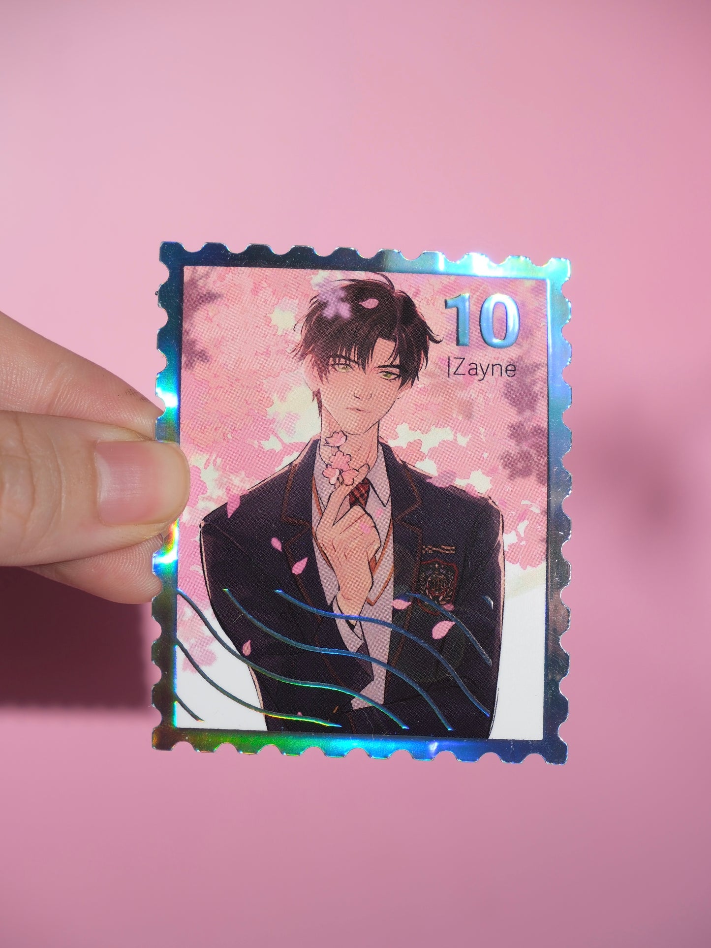 LADS sakura collection foiled stamp sticker set