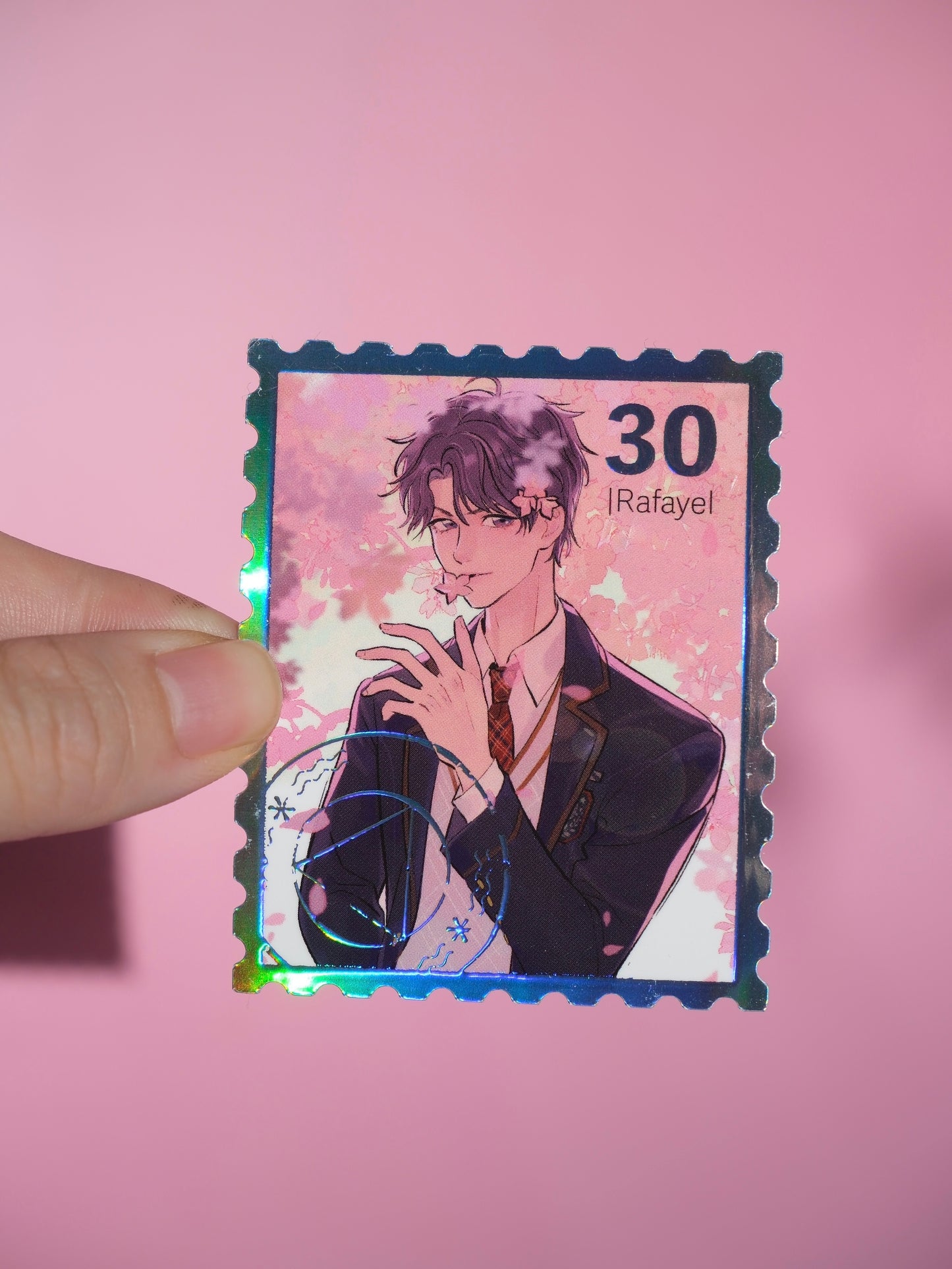 LADS sakura collection foiled stamp sticker set