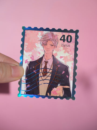 LADS sakura collection foiled stamp sticker set