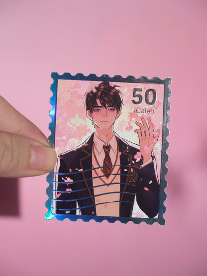 LADS sakura collection foiled stamp sticker set