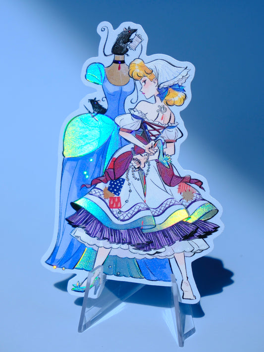 Bad Girls Club holographic sticker: Assasinderella