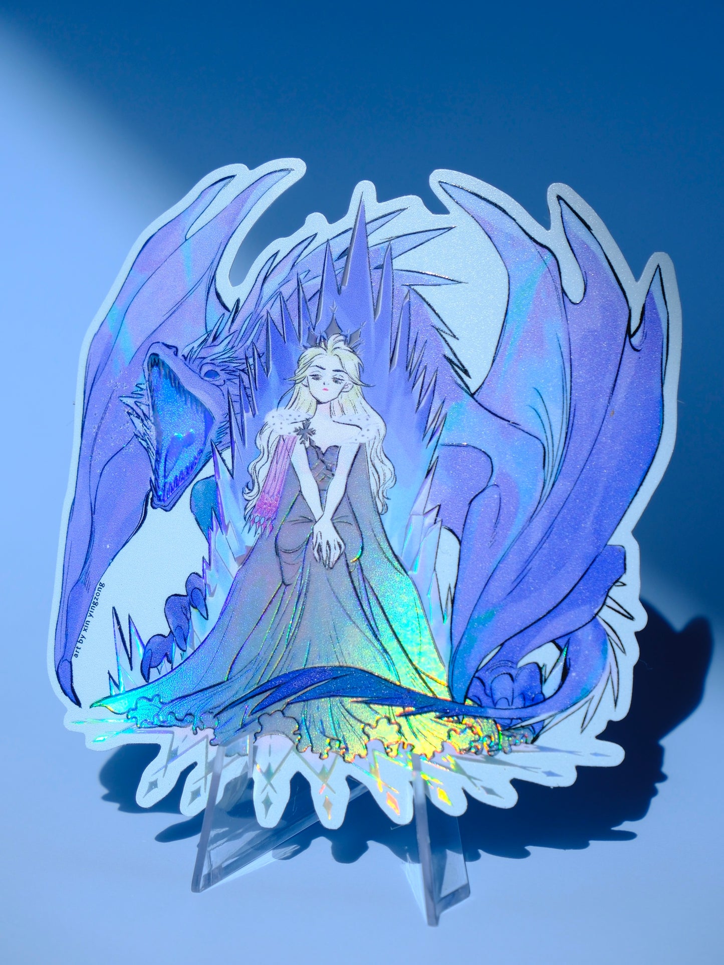 Bad Girls Club holographic sticker: Mad Queen Elsa