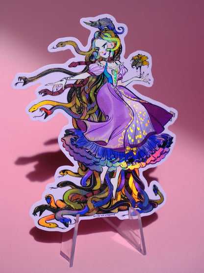 Bad Girls Club holographic sticker: Medusa Rapunzel