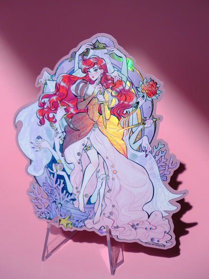 Bad Girls Club holographic sticker: Ariel & Sisters