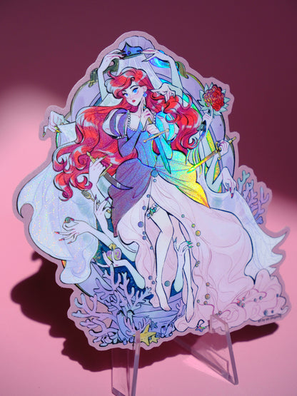 Bad Girls Club holographic sticker: Ariel & Sisters