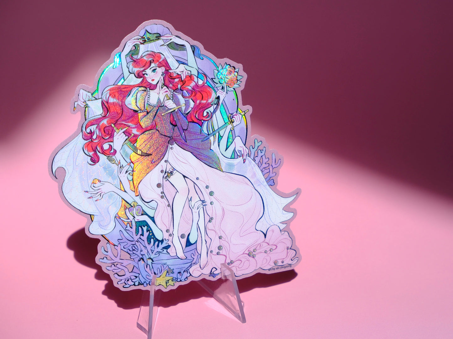Bad Girls Club holographic sticker: Ariel & Sisters