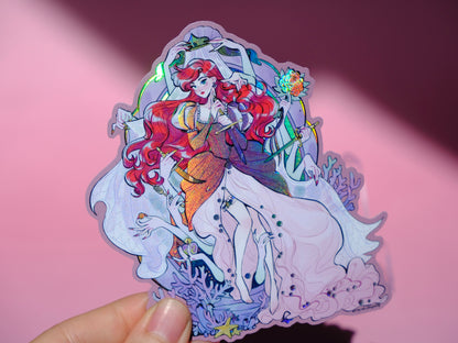 Bad Girls Club holographic sticker: Ariel & Sisters