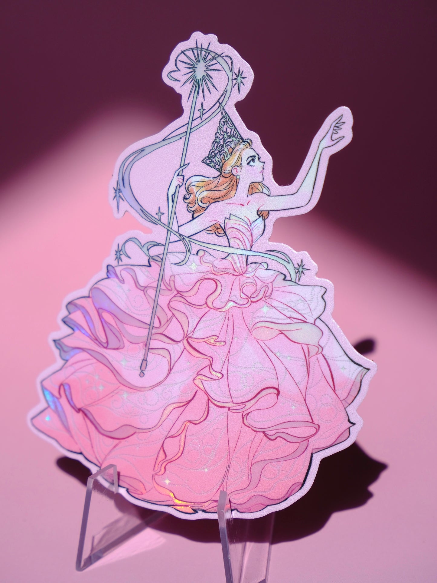Wicked Glinda holographic sticker