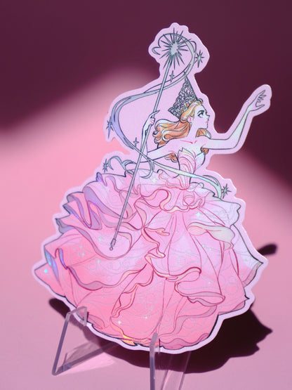 Wicked Glinda holographic sticker