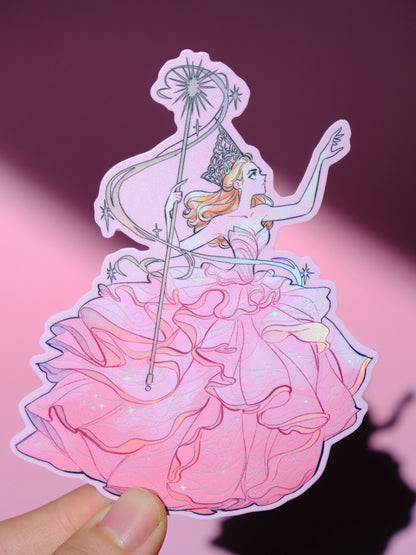Wicked Glinda holographic sticker
