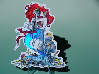 Bad Girls Club holographic sticker: Siren Ariel