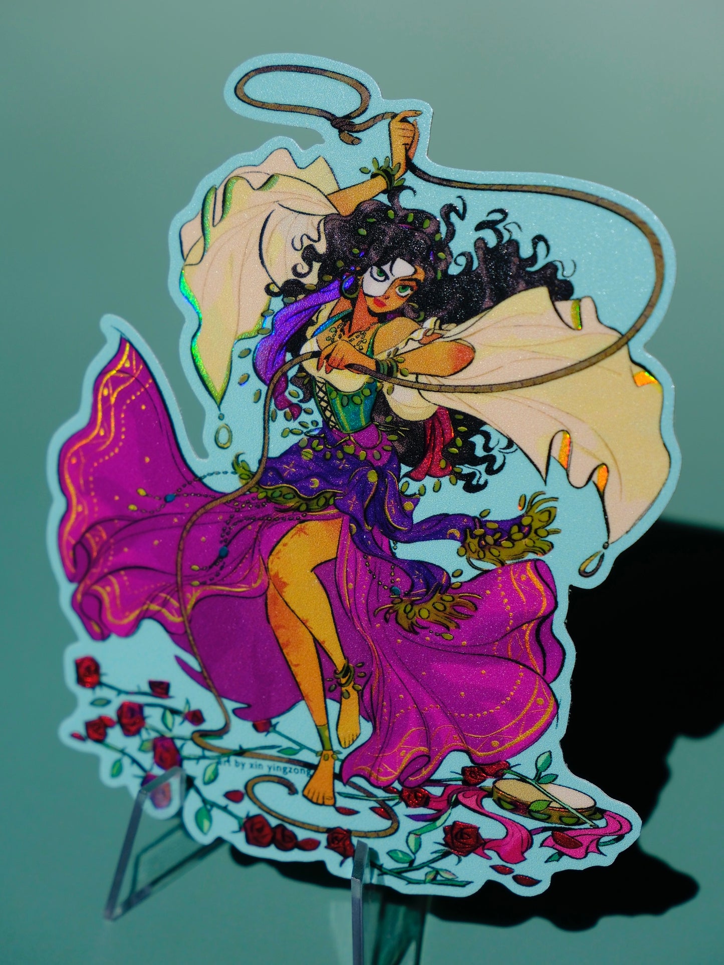 Bad Girls Club holographic sticker: Esmeralda