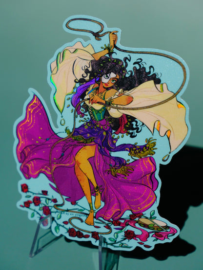 Bad Girls Club holographic sticker: Esmeralda