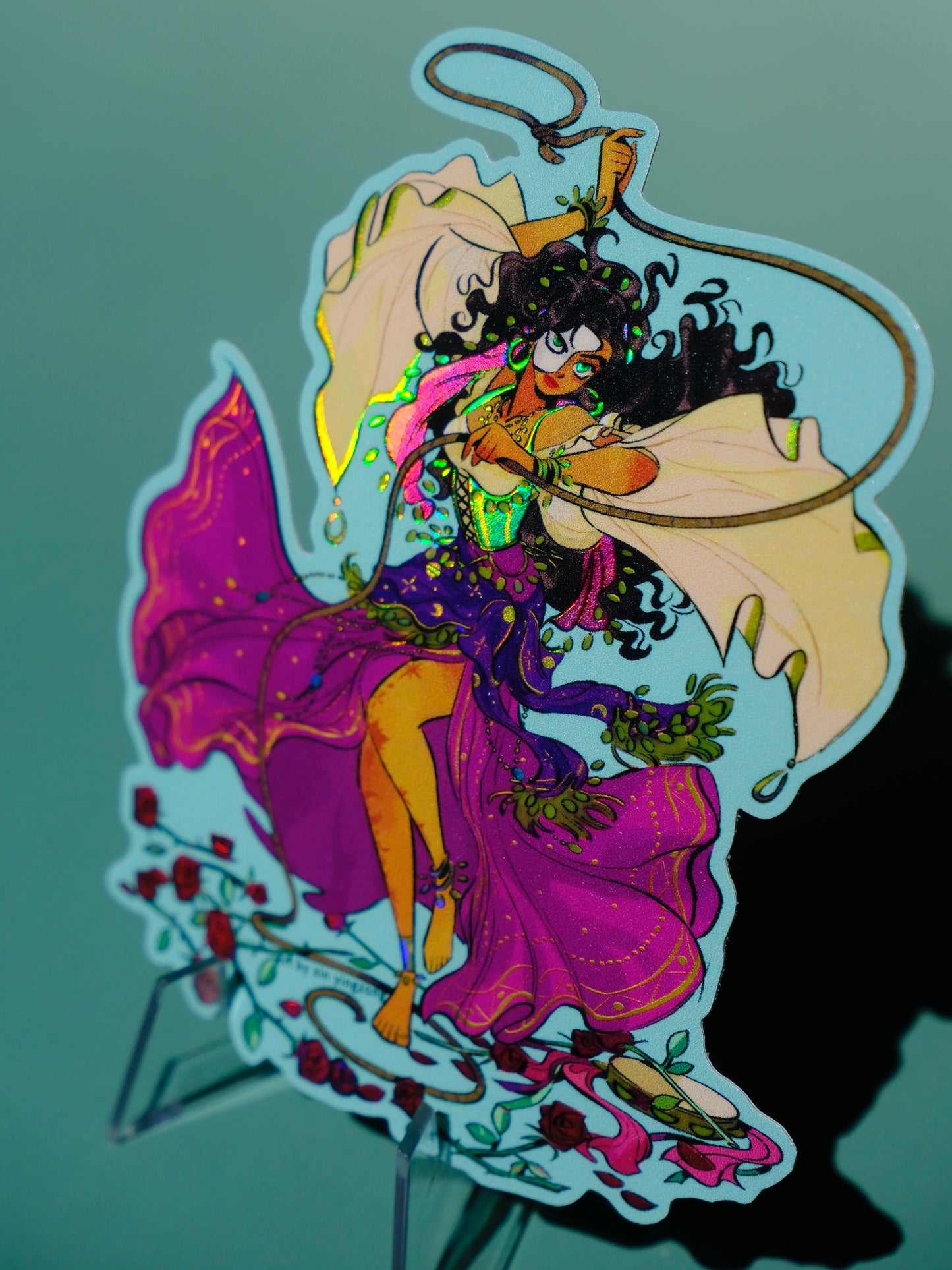 Bad Girls Club holographic sticker: Esmeralda