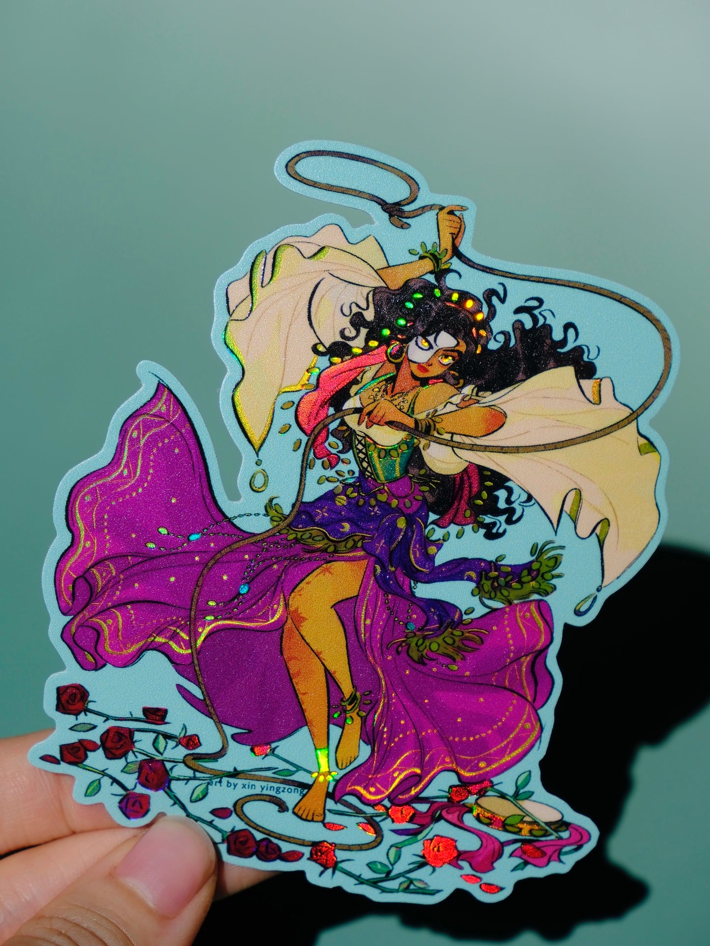 Bad Girls Club holographic sticker: Esmeralda