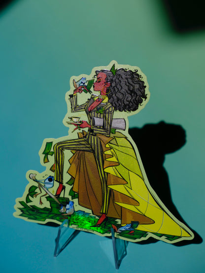 Bad Girls Club holographic sticker: Tiana