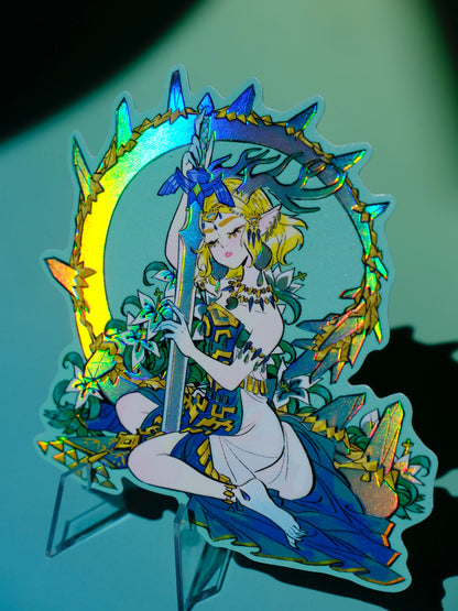 Bad Girls Club holographic sticker: Zelda