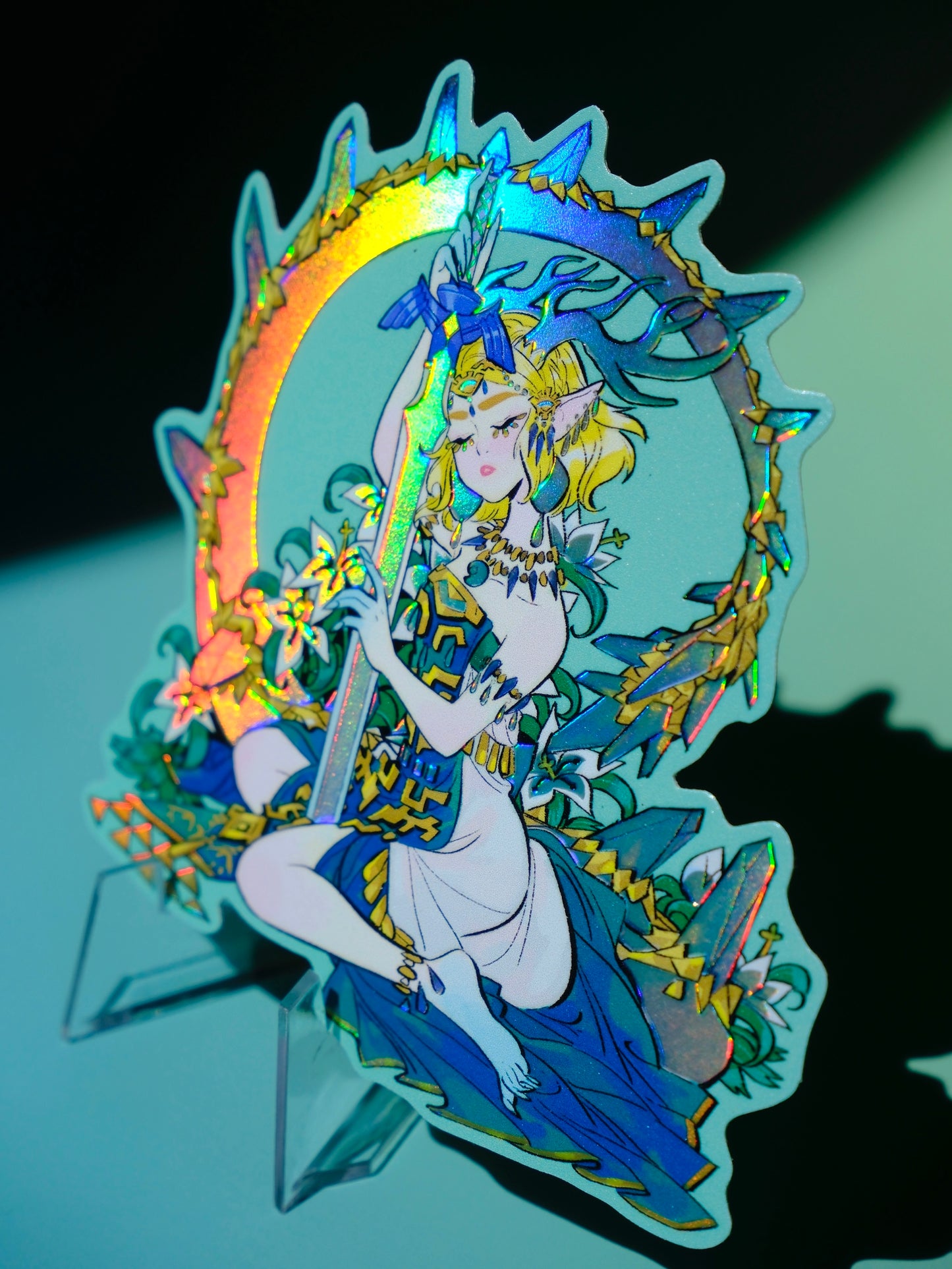 Bad Girls Club holographic sticker: Zelda