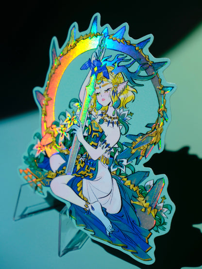 Bad Girls Club holographic sticker: Zelda