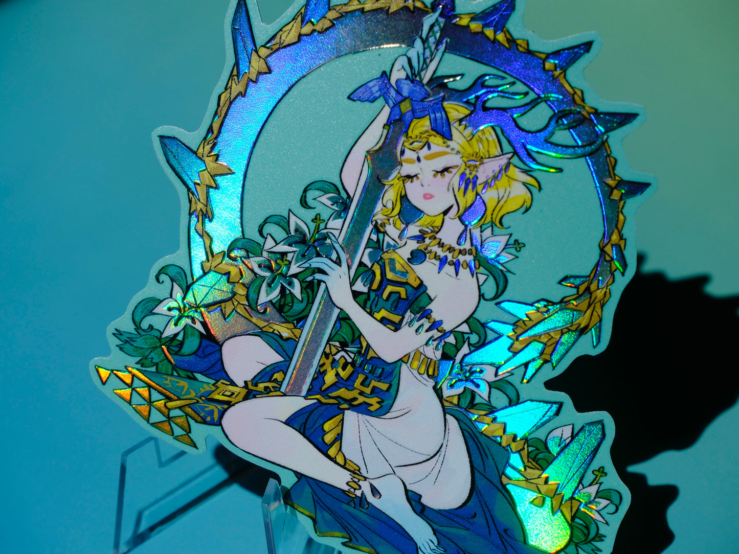 Bad Girls Club holographic sticker: Zelda