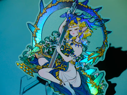 Bad Girls Club holographic sticker: Zelda